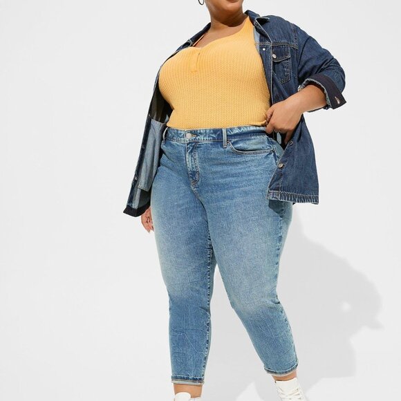 torrid Denim - Torrid Reg Perfect Skinny Ankle Vintage Stretch Mid Rise Jean 24 NWT
